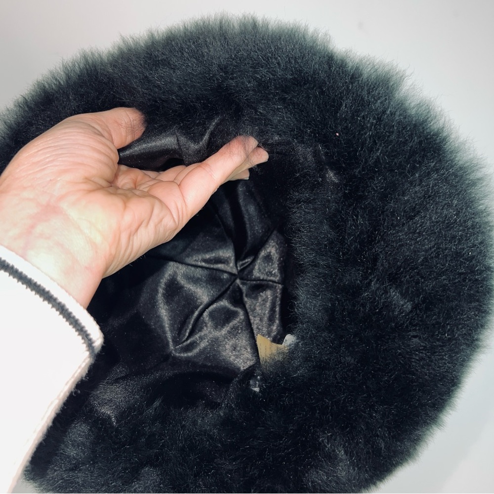 Peruvian Connection Genuine 100% Alpaca Fur Black Hat - One Size - Picture 5 of 9